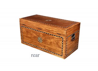 Dutch Colonial Inlaid Camphorwood Trunk Chest