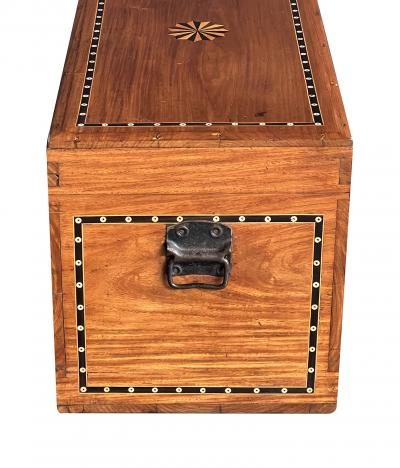 Dutch Colonial Inlaid Camphorwood Trunk Chest
