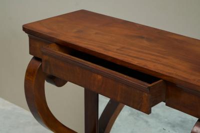 Dutch Empire Console Table with Integrated Mirror Early 19th Century
