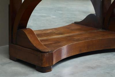 Dutch Empire Console Table with Integrated Mirror Early 19th Century