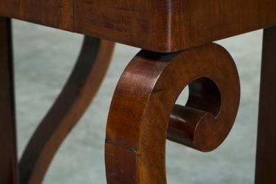 Dutch Empire Console Table with Integrated Mirror Early 19th Century