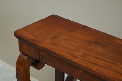 Dutch Empire Console Table with Integrated Mirror Early 19th Century