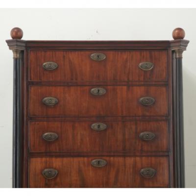 Dutch Empire Style Tall Chest