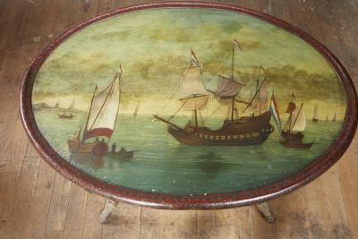 Dutch Folk Art Hindeloopen Table