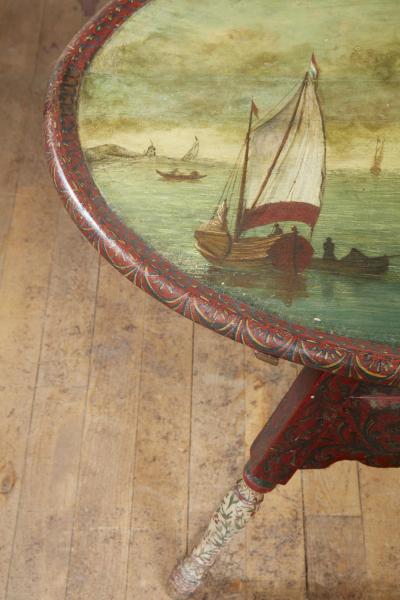Dutch Folk Art Hindeloopen Table