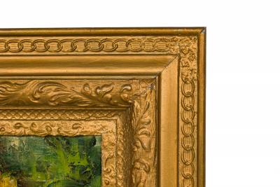 Dutch Hydrangea and Tulip Flora Still Life Oil Painting in an Ornate Giltwood Fr