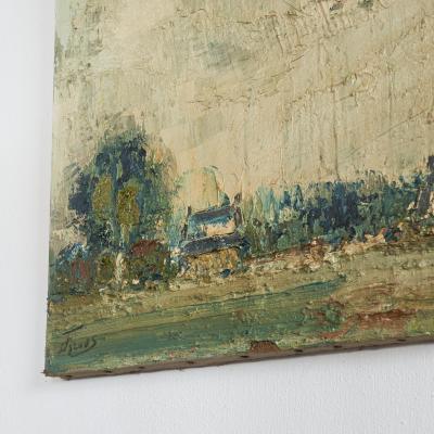 Dutch Landscape Oil on Canvas 1940s