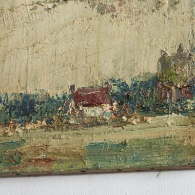 Dutch Landscape Oil on Canvas 1940s