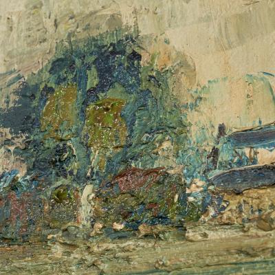 Dutch Landscape Oil on Canvas 1940s