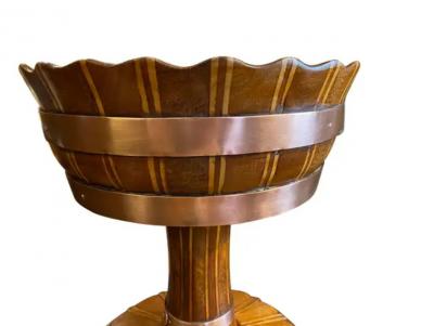 Dutch Mahogany And Copper Bound Centerpiece