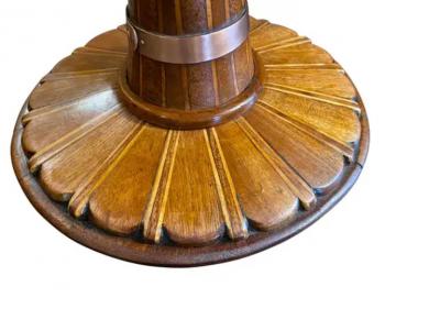 Dutch Mahogany And Copper Bound Centerpiece