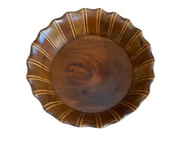 Dutch Mahogany And Copper Bound Centerpiece