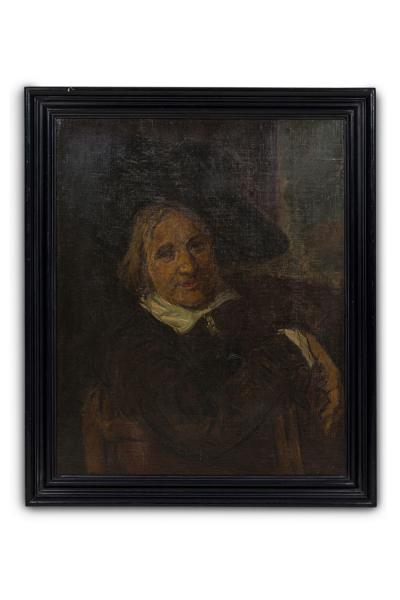 Dutch Man with Large Hat Portrait