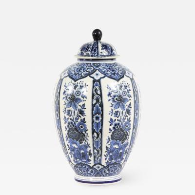 Dutch Porcelain Covered Decorative Urn