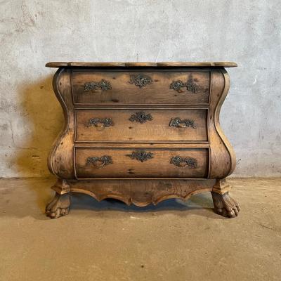Dutch Provincial Bomb Chest of Drawers