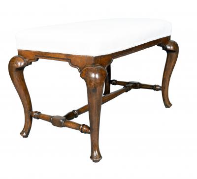 Dutch Rococo Walnut Bench