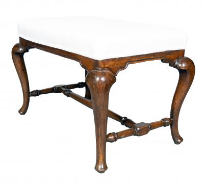 Dutch Rococo Walnut Bench