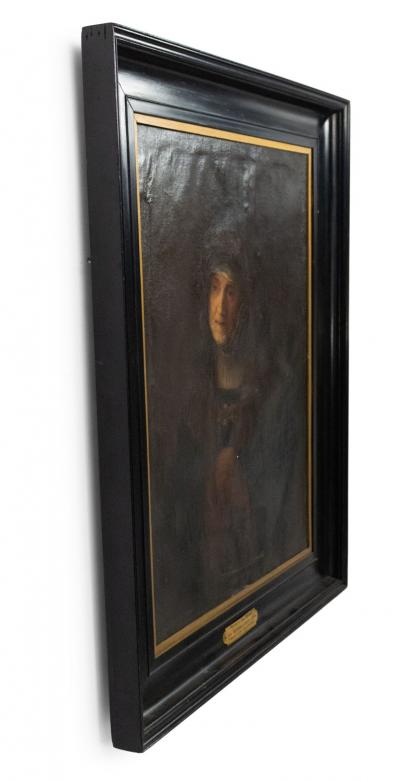Dutch School Rembrandts Mother Portrait