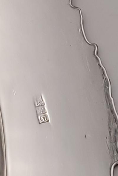 Dutch Silver Plated Serving Tray circa 1880 Two available