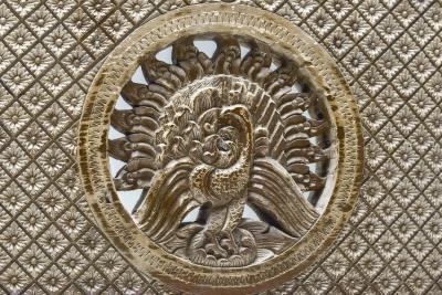 Dutch Wooden Art Nouveau Bench 1890s