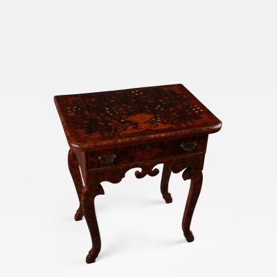 Dutch late Baroque floral Marquetry side Table Netherlands ca 1710