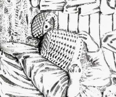 Dutch serving berry preserve sifter silver spoon C 1916 