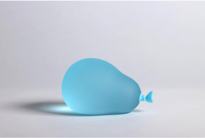 Dylan Martinez Glass Sculpted Water Balloon Light Blue