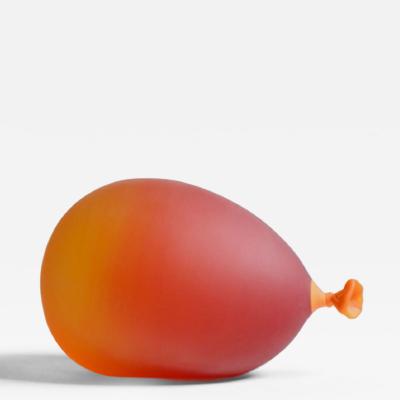Dylan Martinez Glass Sculpted Water Balloon Sunset Orange