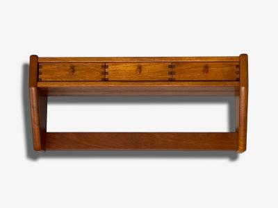 Dyrlund Swedish Modern Teak Wall Shelf Denmark 1960s