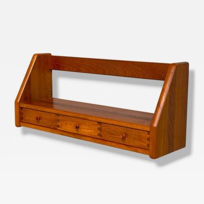 Dyrlund Swedish Modern Teak Wall Shelf Denmark 1960s