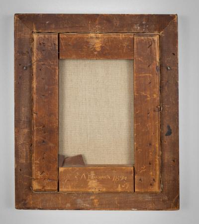 E A Plumer Oil on Canvas Painting of a Cavalier King Charles Spaniel