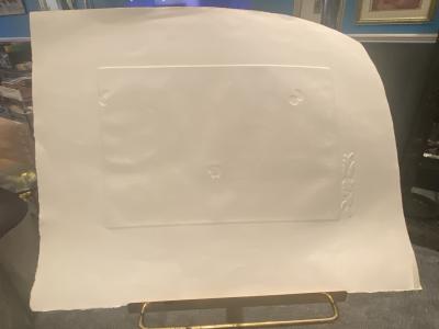 E Delson MILLEFLEURS ARTISTS PROOF COLOR EMBOSSED PRINT BY E DELSON