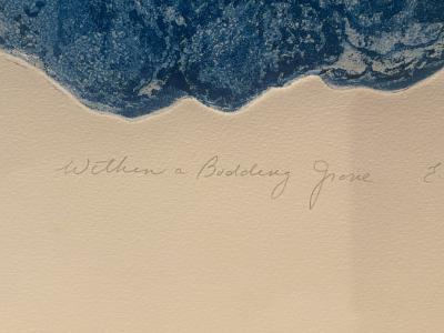 E Delson WITHIN A BUDDING GROVE EMBOSSED COLOR PRINT BY E DELSON