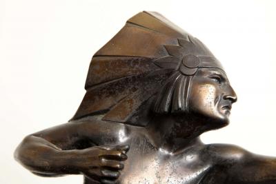 E Guy French Art Deco Bronze signed E Guy