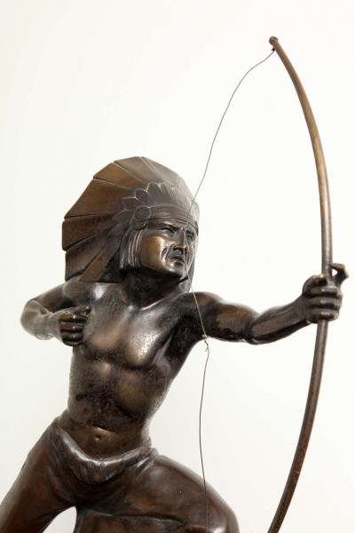 E Guy French Art Deco Bronze signed E Guy