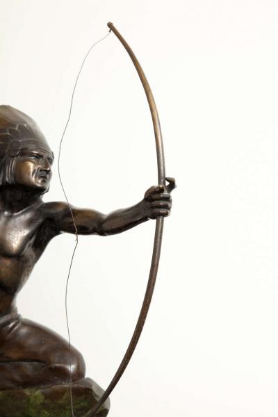 E Guy French Art Deco Bronze signed E Guy