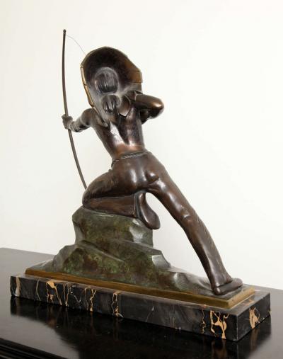 E Guy French Art Deco Bronze signed E Guy
