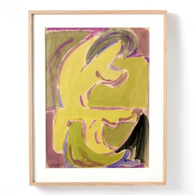 E J Hartmann Framed Abstract 1 by E J Hartmann 1965