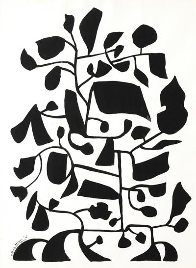 E J Hartmann Framed Abstract 3 by E J Hartmann 1967