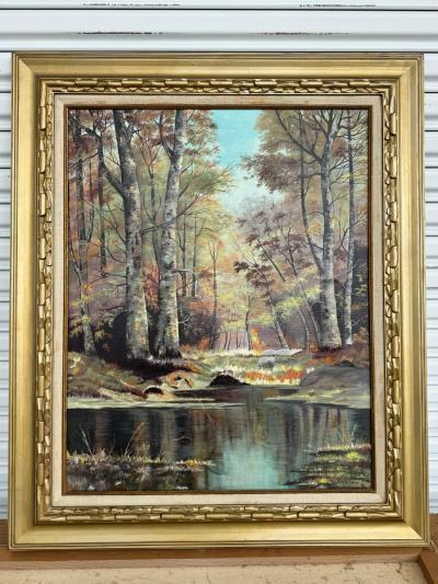 E M Poteet Acrylic on Canvas Landscape 30 x 24 