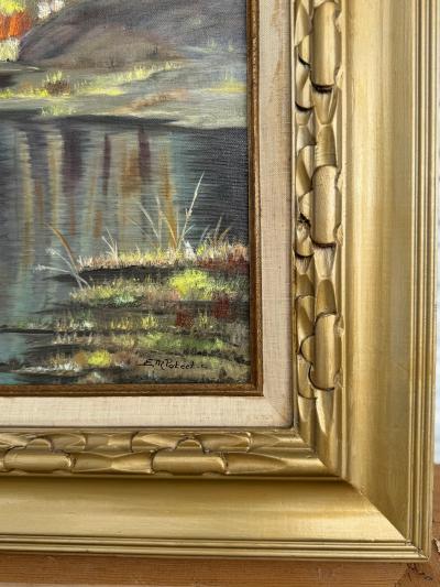 E M Poteet Acrylic on Canvas Landscape 30 x 24 