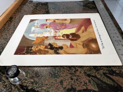 E Simms Campbell Harem Sexy Nude Girl Illustration for Playboy First Black Illustrator