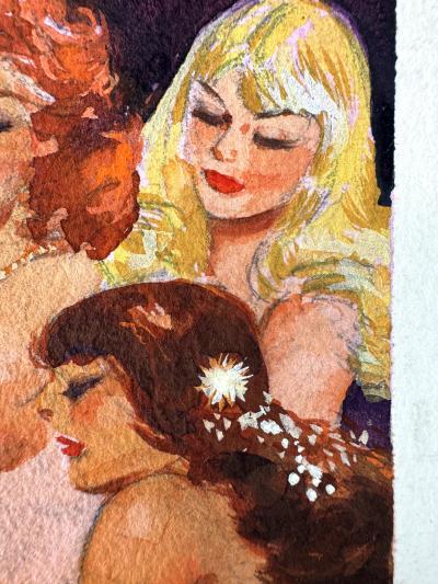 E Simms Campbell Harem with 14 Wives Playboy Cartoon Black Cartoonist