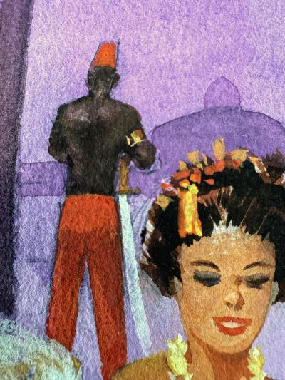 E Simms Campbell Harem with 14 Wives Playboy Cartoon Black Cartoonist