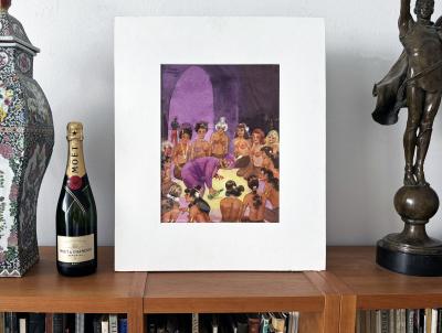 E Simms Campbell Harem with 14 Wives Playboy Cartoon Black Cartoonist