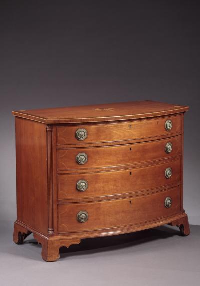 EAGLE INLAID CHEST OF DRAWERS