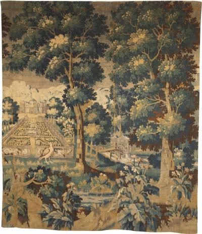 EARLY 18TH CENTURY FLEMISH VERDURE TAPESTRY