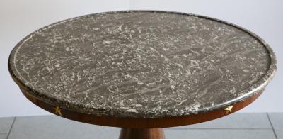 EARLY 19TH CENTURY FRENCH EMPIRE GUERIDONWITH GILT STARS