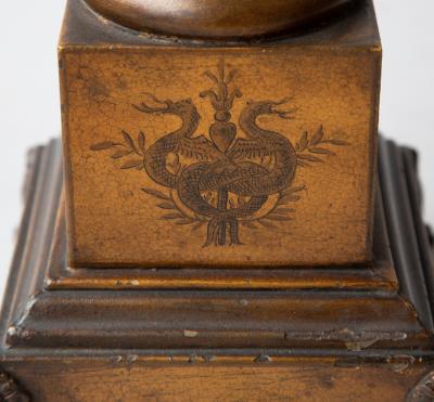 EARLY 19TH CENTURY TOLE VASE CONVERTED TO A LAMP