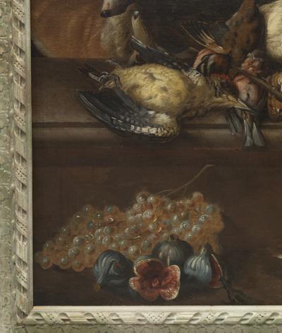 EARLY 19TH FRENCH SCHOOL PAIR OF STILL LIFES WITH GAME OIL ON CANVAS
